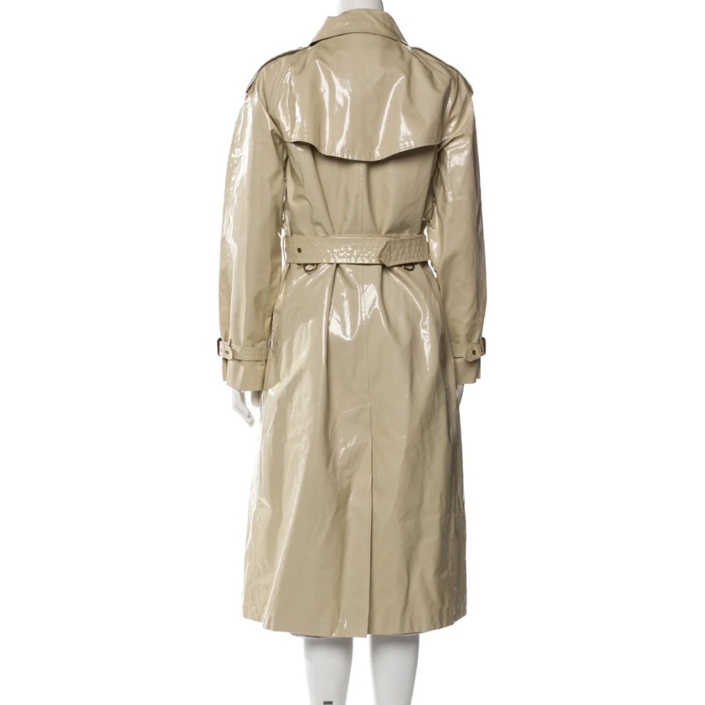 🇬🇧NWT Burberry Eastheath Vinyl Laminated Trench Coat Woman’s Size 12 - Picture 9 of 14